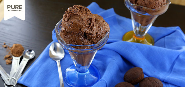 VEGAN CHOCOLATE BROWNIE ICE CREAM